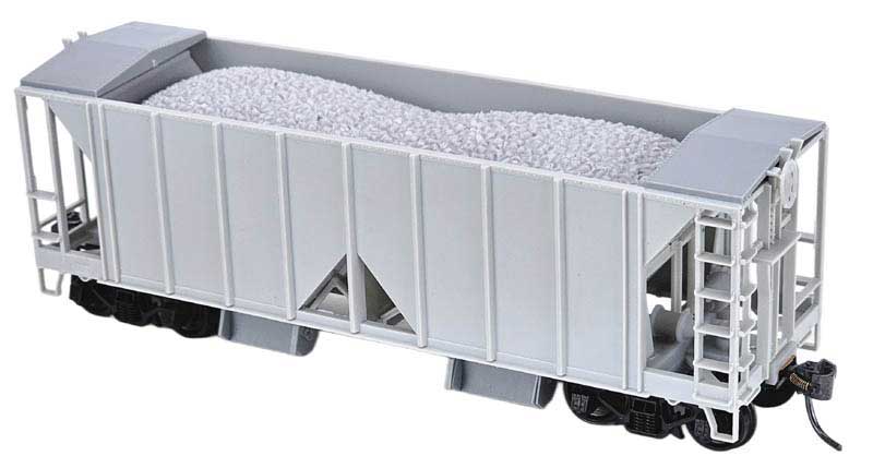 70-Ton 2-Bay Ballast Hopper - Kit -- Undecorated - Open Side