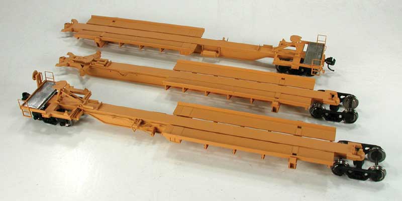Trinity RAF33C 3-Unit Spine Car Set - Ready to Run -- TTX TTAX #355029(yellow, black)