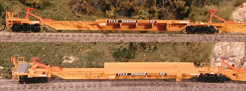 Trinity RAF53C 5-Unit Spine Car Set - Ready to Run -- TTX TTAX #555021(yellow, black)