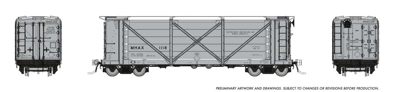 ACF Helium Gas Tank Car 6-Pack - Ready to Run -- MHAX Set #3 (all silver)