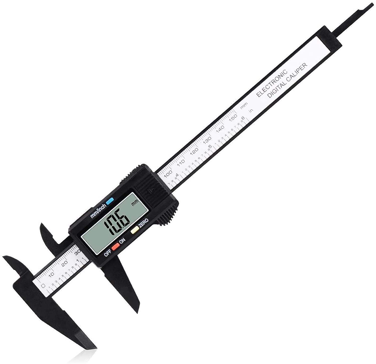 Digital Caliper, Adoric 0-6" Calipers Measuring Tool - Electronic Micrometer Caliper with Large LCD Screen, Auto-Off Feature, Inch and Millimeter Conversion