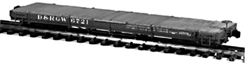 30' Idler Flatcar - Kit -- Denver & Rio Grande Western