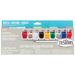 Acrylic Value Paint Set - Each: 1/4oz7.4mL -- 9 Colors