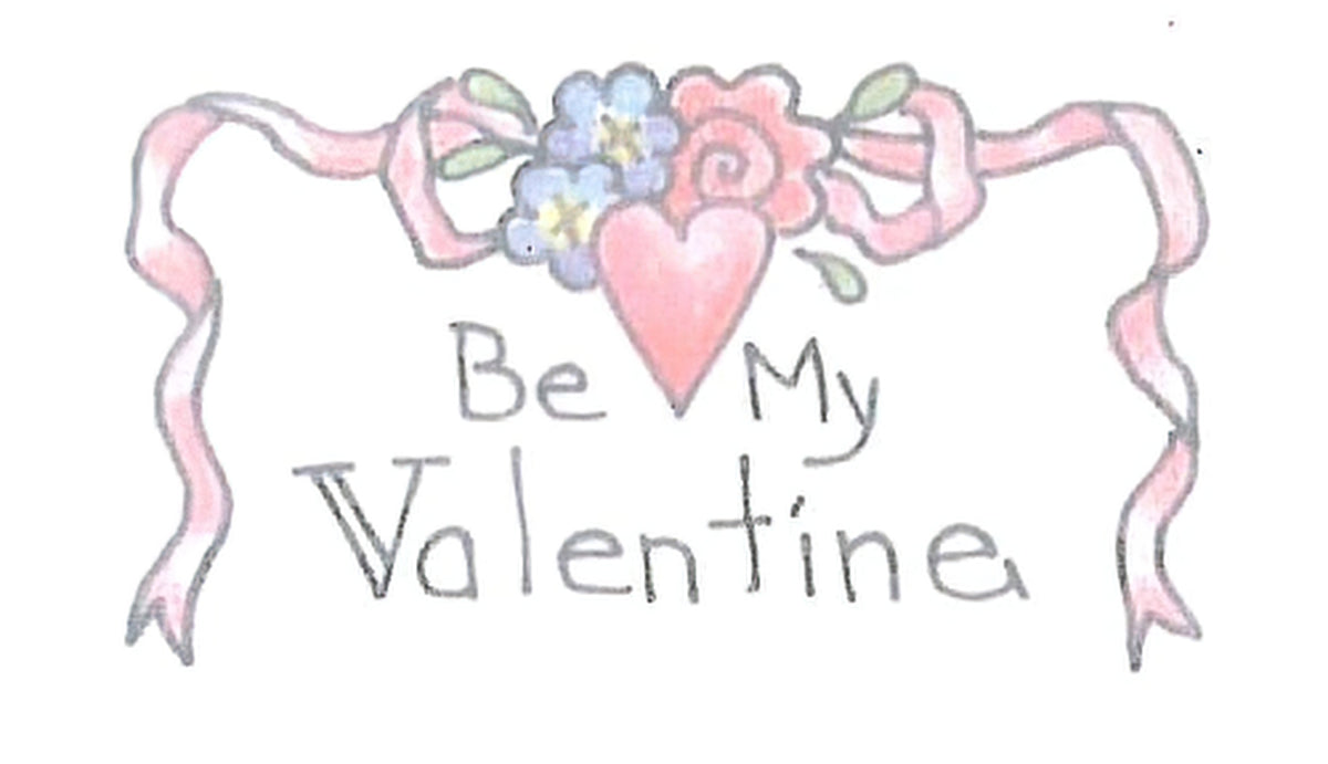 Clearance - Be My Valentine - Embroidery Pattern - 6 Pack
