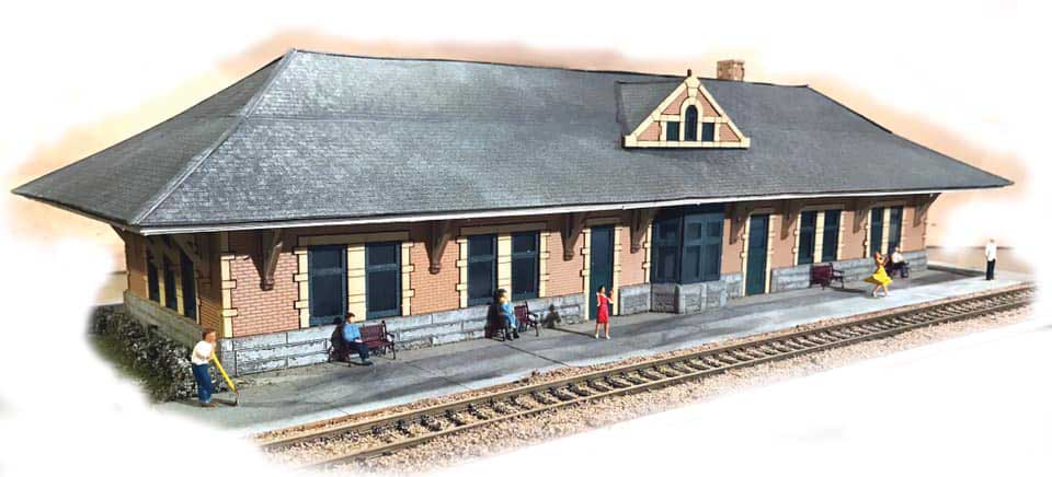 Lines West Station -- Laser-Cut Kit - 9-3/4 x 3-1/2 x 2-1/2"24.8 x 8.9 x 6.4cm