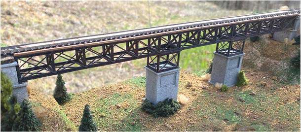 Sherwood's Bridge Base & Expansion Kit Set -- Laser-Cut Kit - 9"22.9cm & 5" 12.7cm Spans, 2 Abutments, 2 Piers