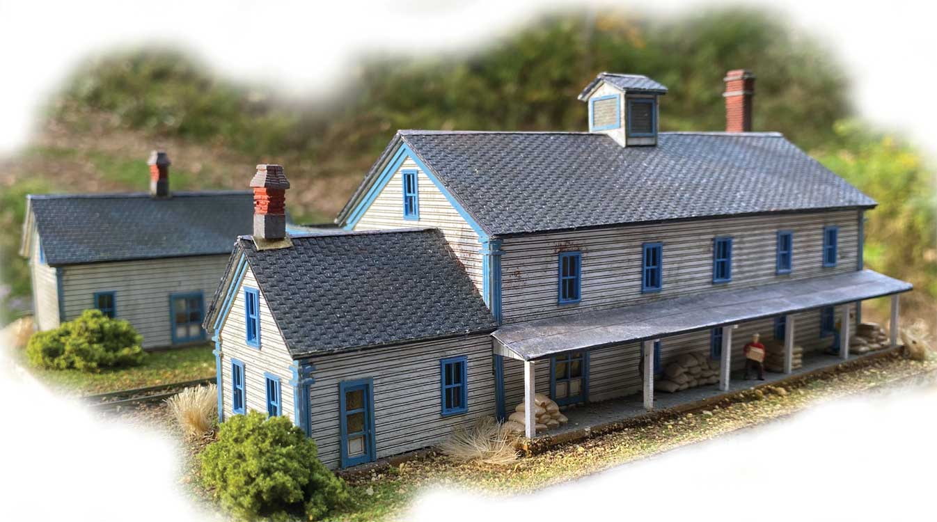 A.G. Winter's General Store & Granary -- Laser-Cut Wood Kit - 7 x 4-1/4 x 1-1/2"17.8 x 10.8 x 3.8cm