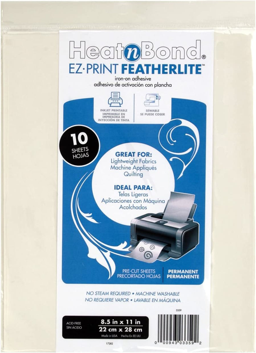 HeatnBond EZ- Print Featherlite 8.5 inch x 11 inch