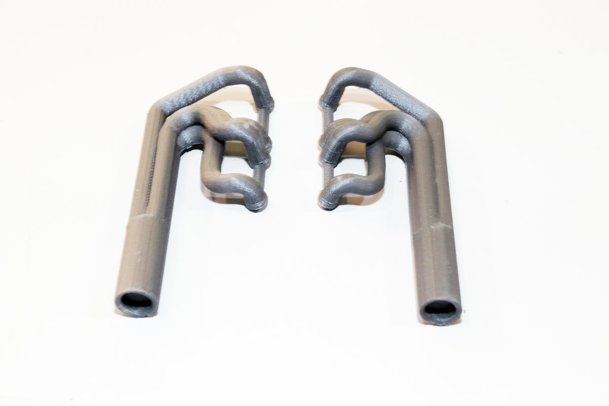 Assault RC ARC72011 3D Printed Sprint Car Realistic Headers w/Hardware (Grey) Midget