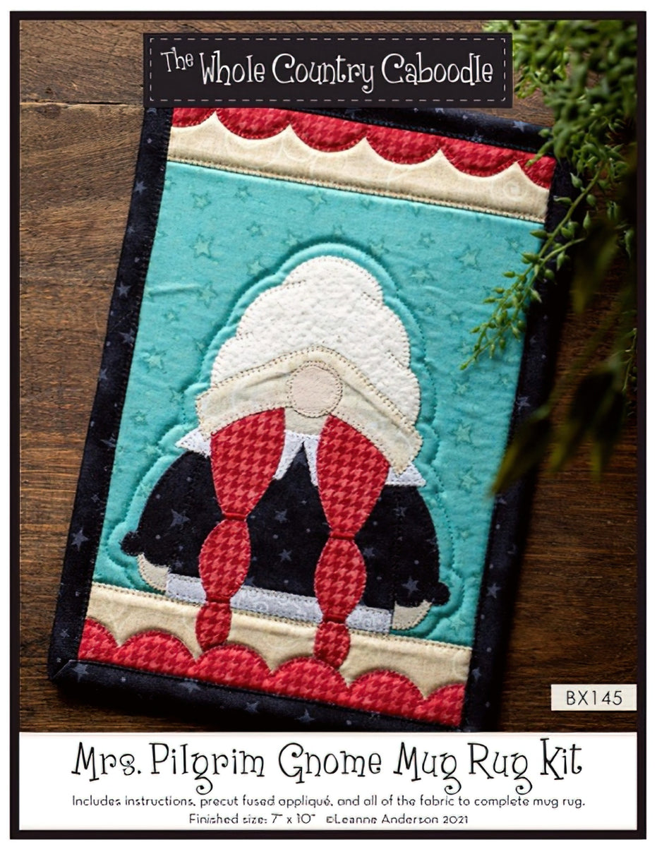 Mrs. Pilgrim Gnome Mug Rug Kit by The Whole Country Caboodle