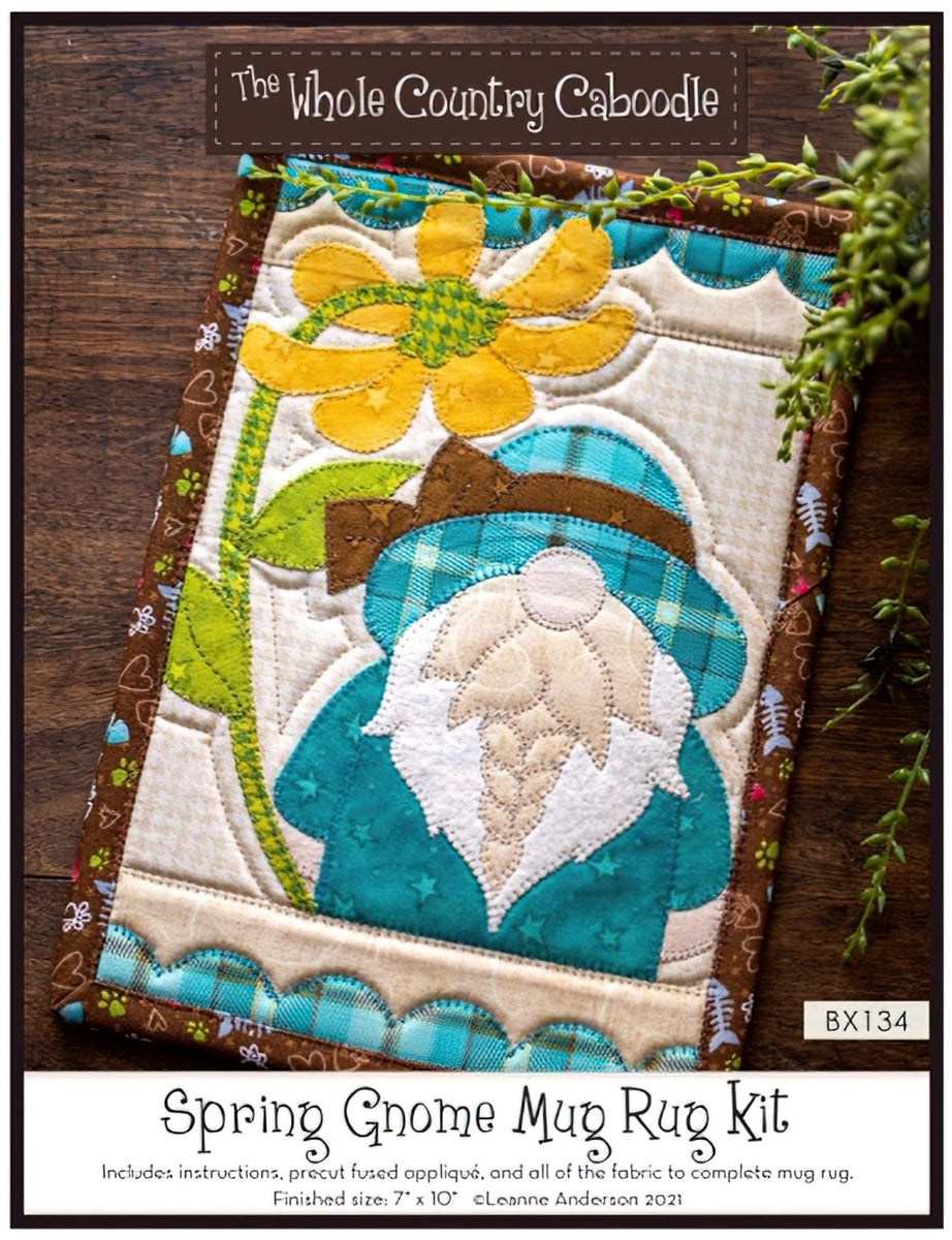 Spring Gnome Mug Rug Kit by The Whole Country Caboodle