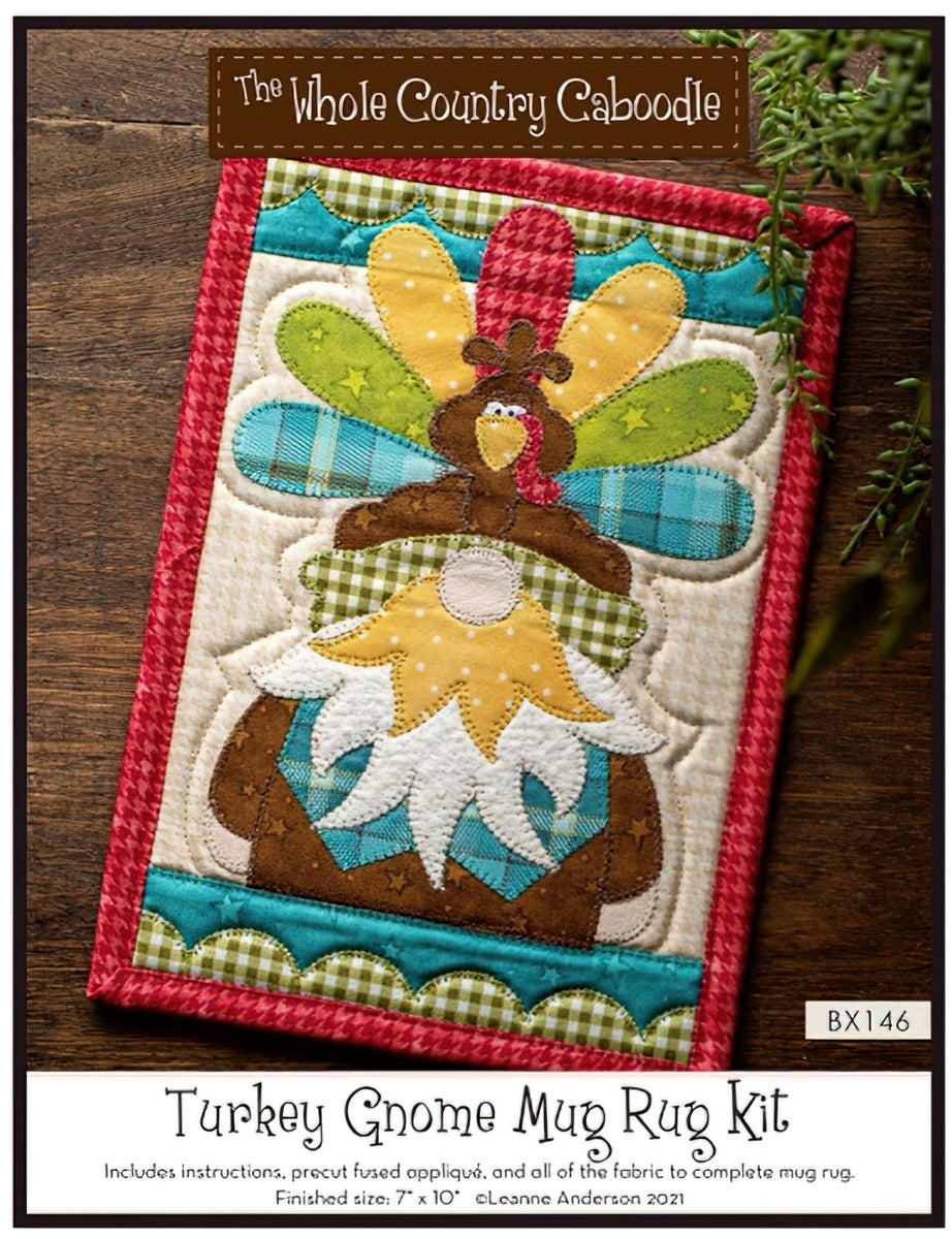Turkey Gnome Mug Rug Kit by The Whole Country Caboodle