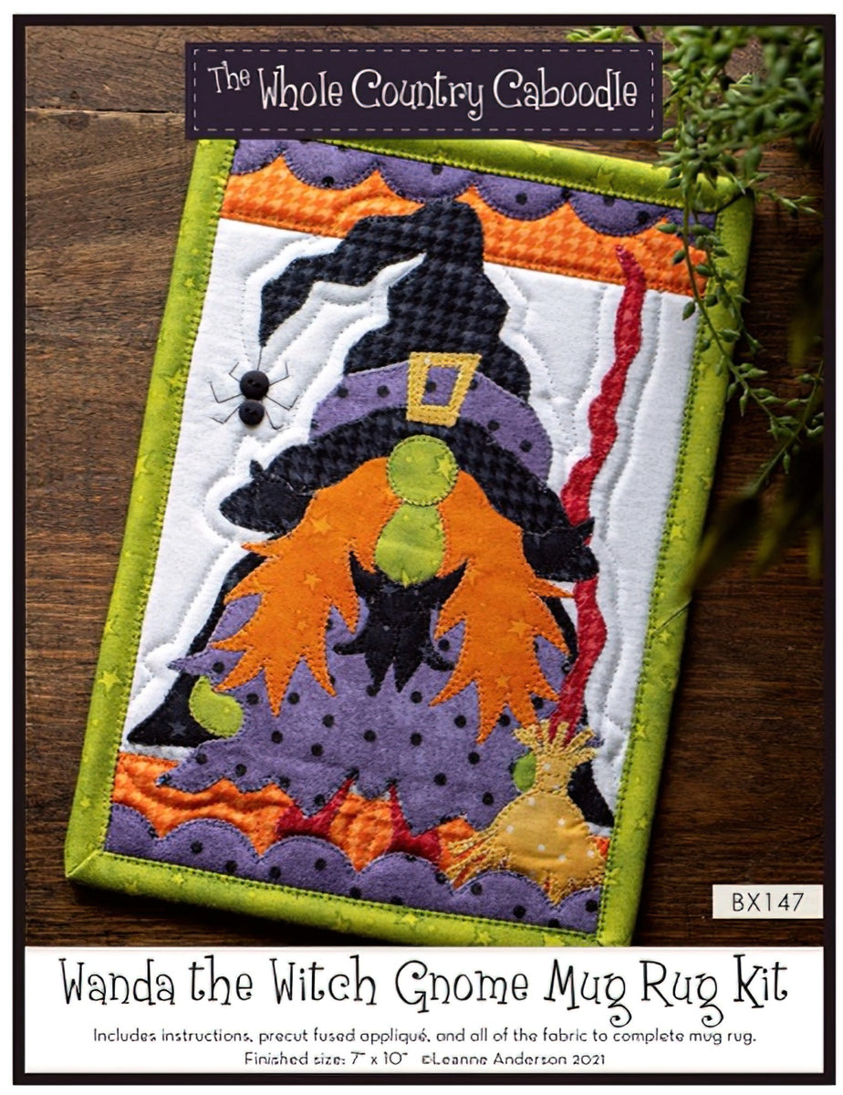 Wanda the Witch Gnome Mug Rug Kit by The Whole Country Caboodle