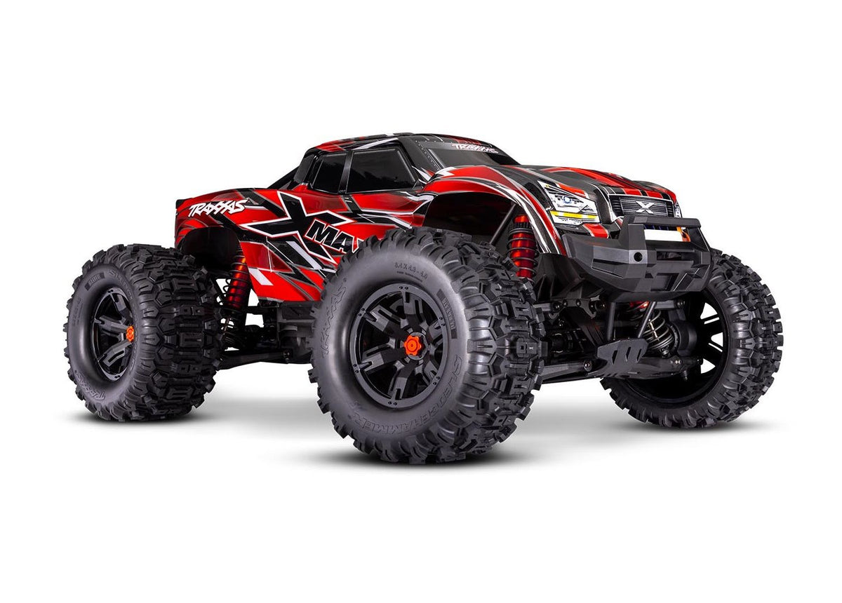 Traxxas TRA77096-4-RED X-Maxx 8S ESC RED RTR BELTED TIRES