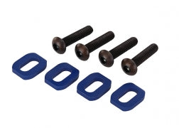 Traxxas TRA7759 Washers, motor mount, aluminum (blue-anodized) (4)