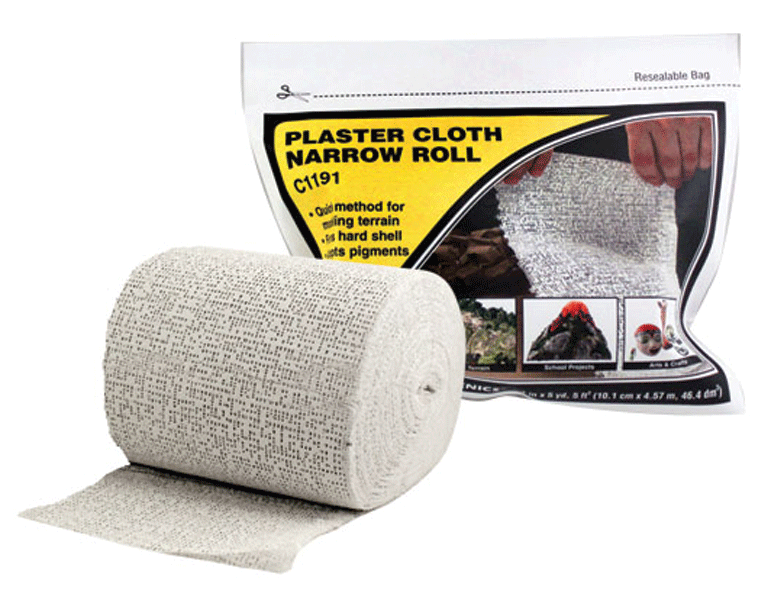 Plaster Cloth -- Narrow Roll - 4" x 15'5 Sq Ft 10.1cm x 4.6m464 Sq Cm