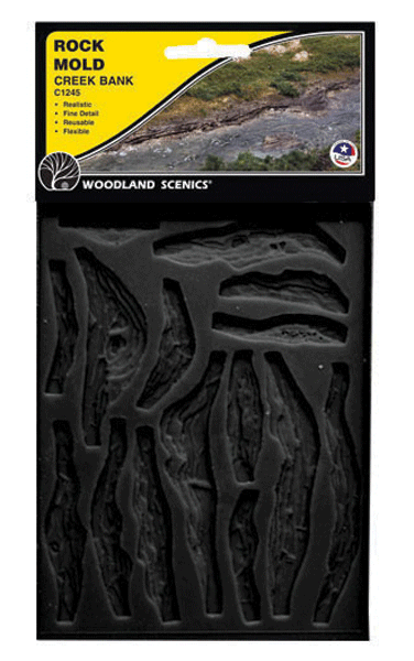 Creek Bank Rock Molds -- Set of 2