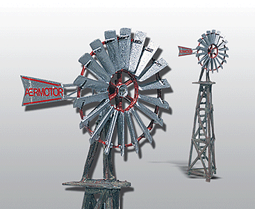 Aermotor Windmill - Scenic Details -- Metal Kit - Unpainted