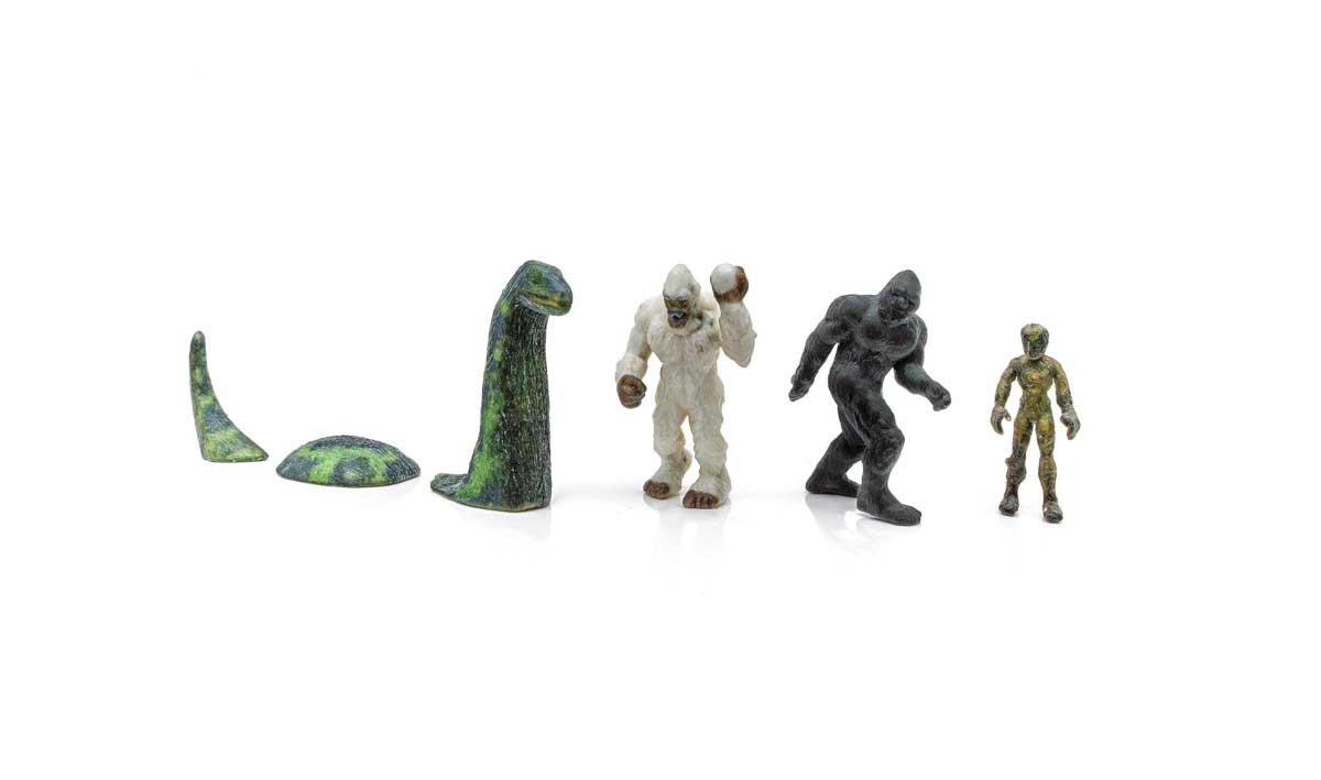 Find Me Figures Scenic Accents -- Monster Figures pkg(4)