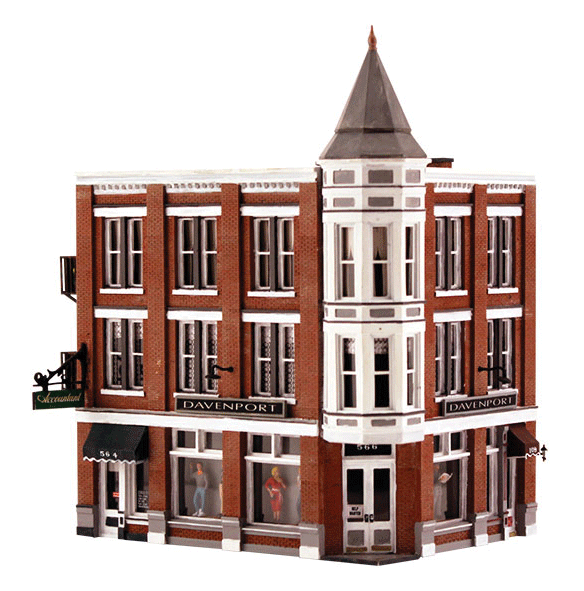 Built & Ready Landmark Structures - Assembled -- Davenport Department Store