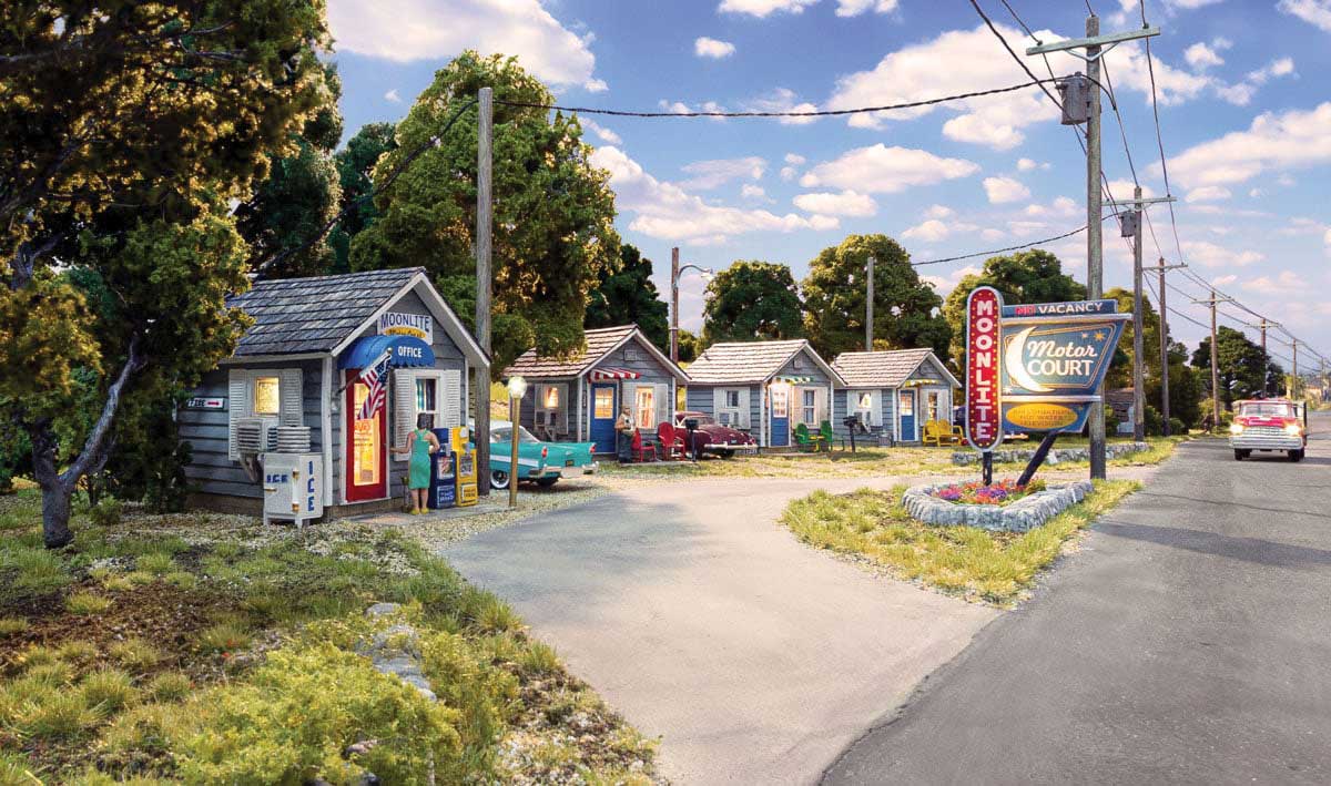 Moonlite Motor Court - Built-&-Ready Landmark Structure -- Includes Office and 3 Rooms
