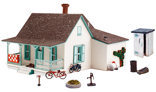 Country Cottage - Landmark Structures -- Kit - 2-1/32 x 2-29/32"5.1 x 7.4cm