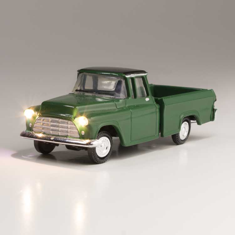Just Plug Lighted Vehicle -- Green Pickup