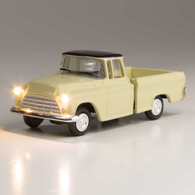 Just Plug Lighted Vehicle -- Work Truck (Light Yellow)