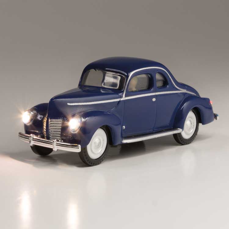 Just Plug Lighted Vehicle -- Blue Coupe