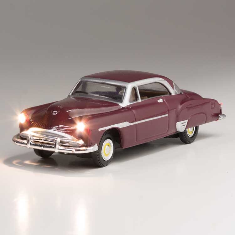 Just Plug Lighted Vehicle -- Downtown Drive - Sedan (maroon)