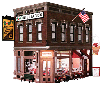 Corner Emporium - Built-&-Ready Landmark Structures -- Assembled - 11-3/4 x 10"29.8 x 25.4cm