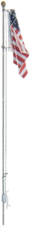 Flag Pole with U.S. Flag - Just Plug™ -- Small - 2-1/4"5.7cm Tall