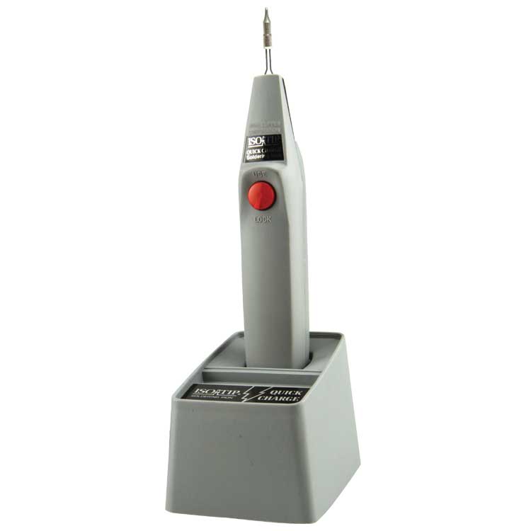 Quick Charge Cordless Soldering Iron -- Soldering Iron, Charging Stand, Battery, Fine- & Heavy-Duty Tips, Instructions