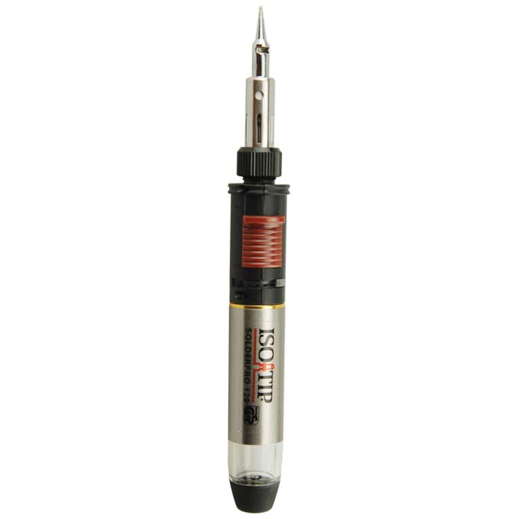 Pro 120 Butane Soldering Iron Kit -- Includes Soldering Iron, 1.6mm Conical and Torch Tips, Cap with Lighter