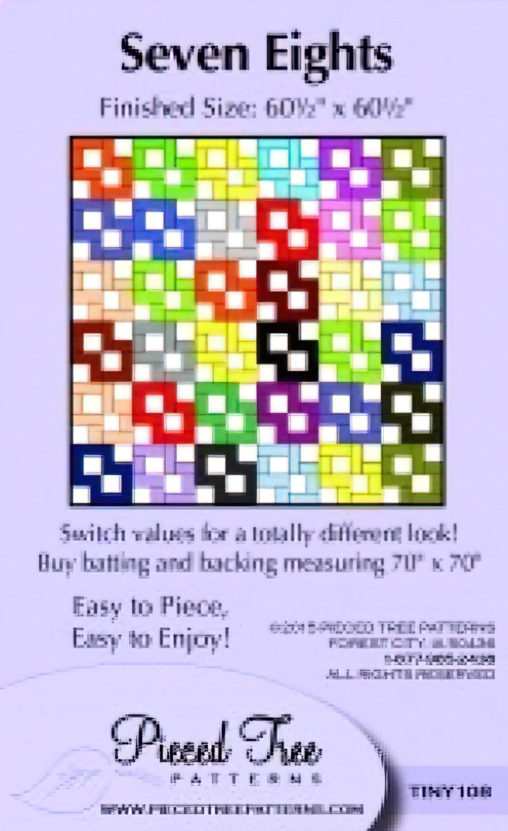 Seven Eights - Tiny 108 Pieced Tree Patterns