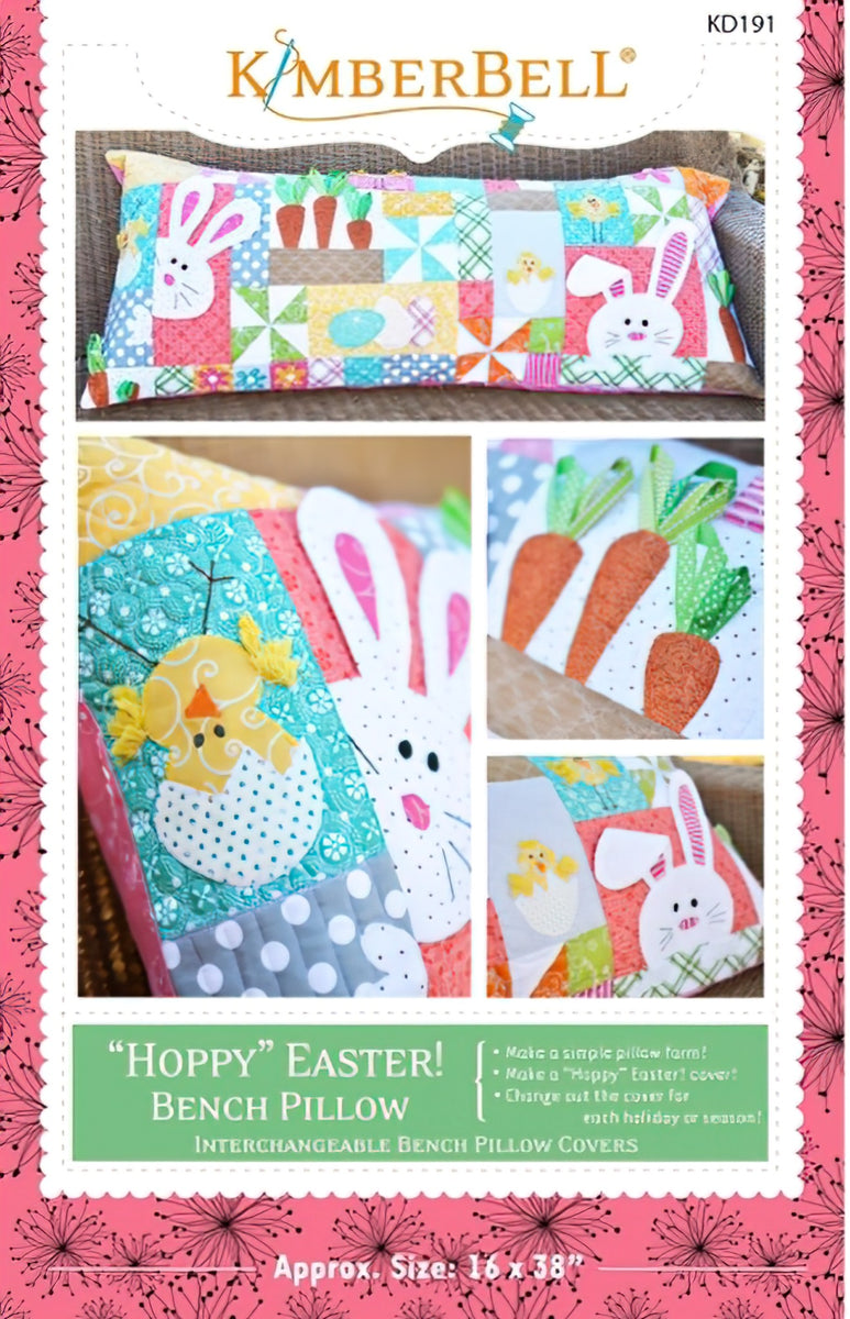Hoppy Easter Bench Pillow Pattern by KimberBell Designs KD191