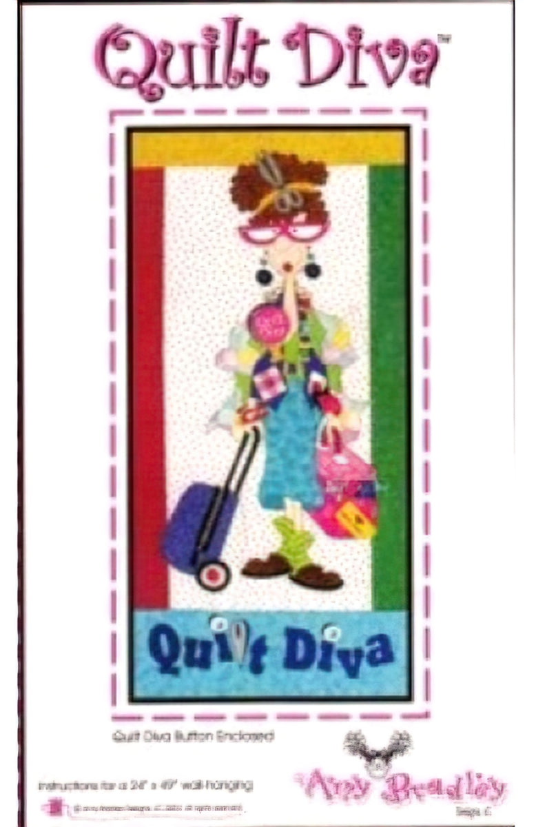 Quilt Diva (includes Quilt Diva button) by Amy Bradley Designs