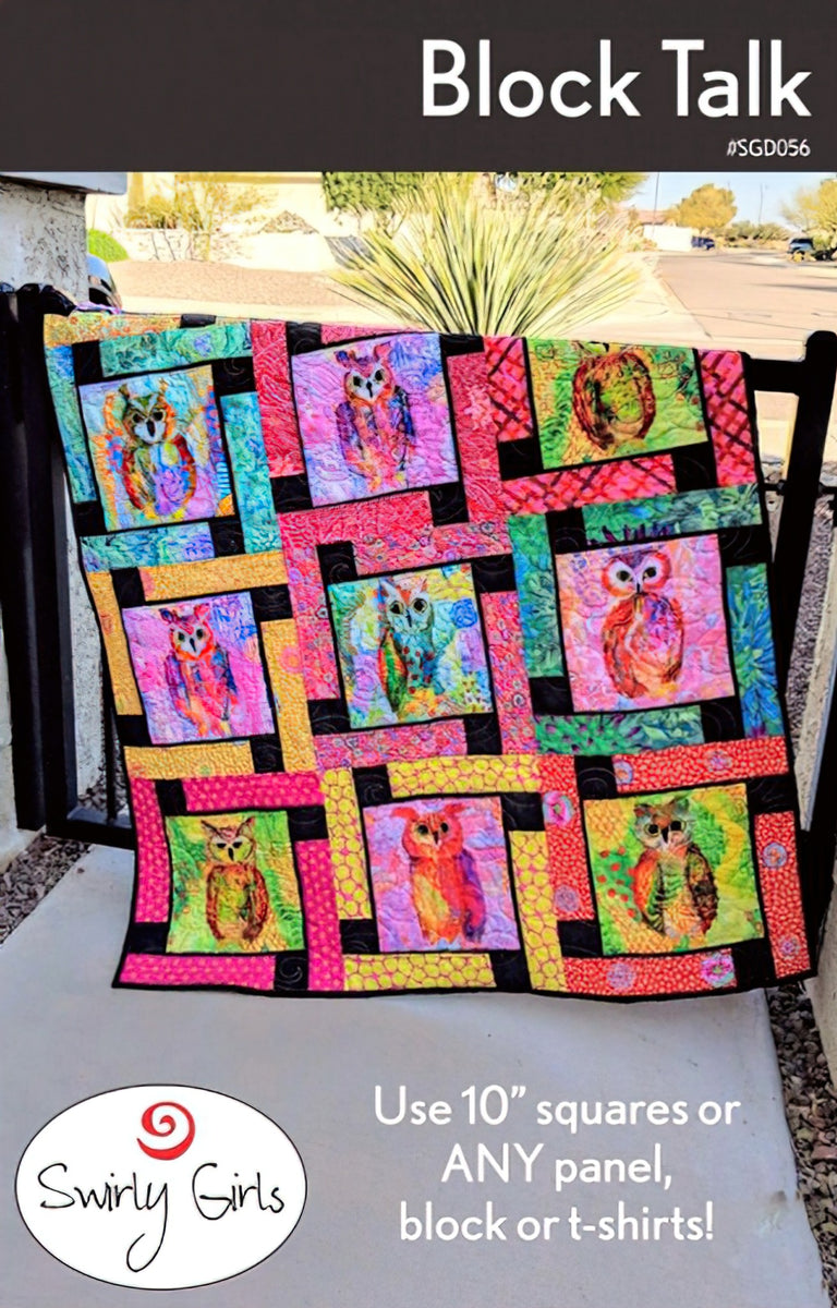 Block Talk Quilt Pattern by Swirly Girls Designs