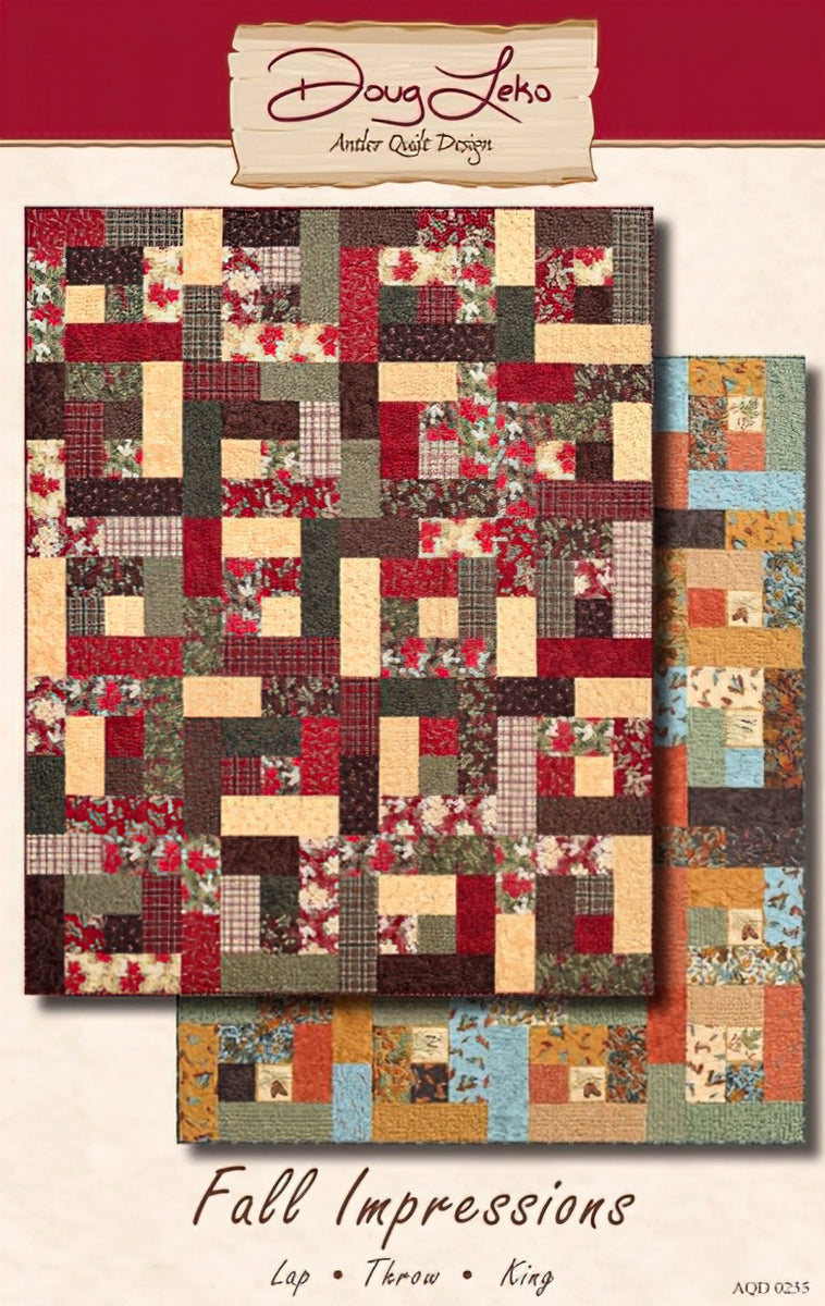 Fall Impressions Quilt Pattern by Doug Leko Antler Quilt Design