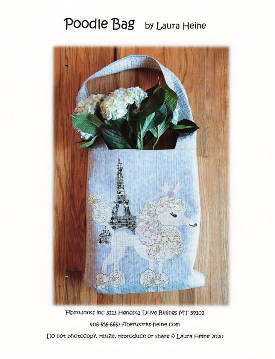 Poodle Bag Collage Pattern by Laura Heine