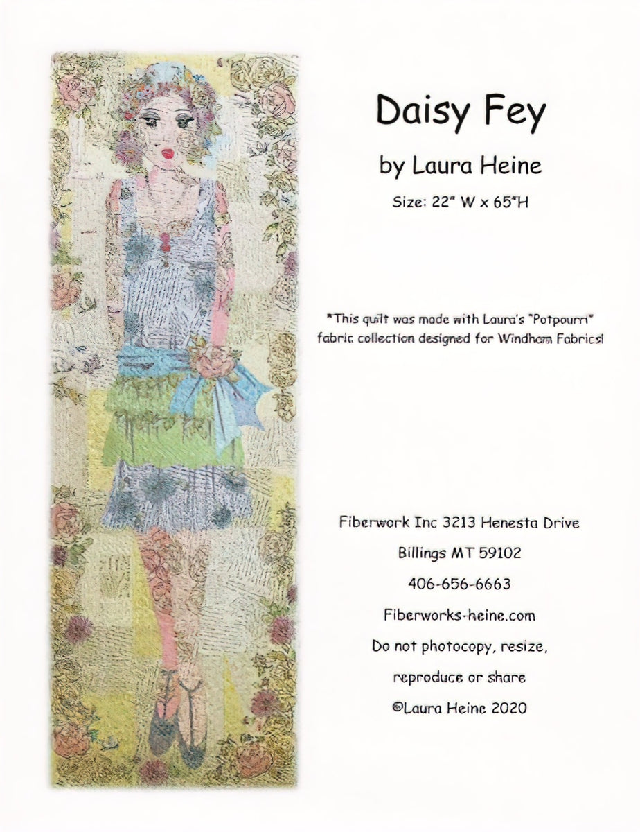 Daisy Fey Collage Pattern by Laura Heine