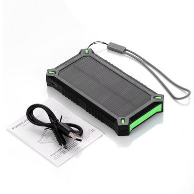 PowerAdd Apollo 3 8000mAh Solar USB Battery Charger Power Bank