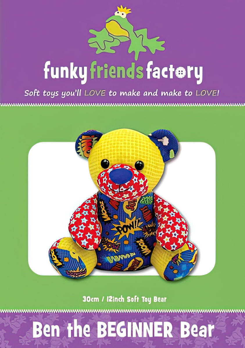 Ben the Beginner Bear Pattern by Funky Friends Factory