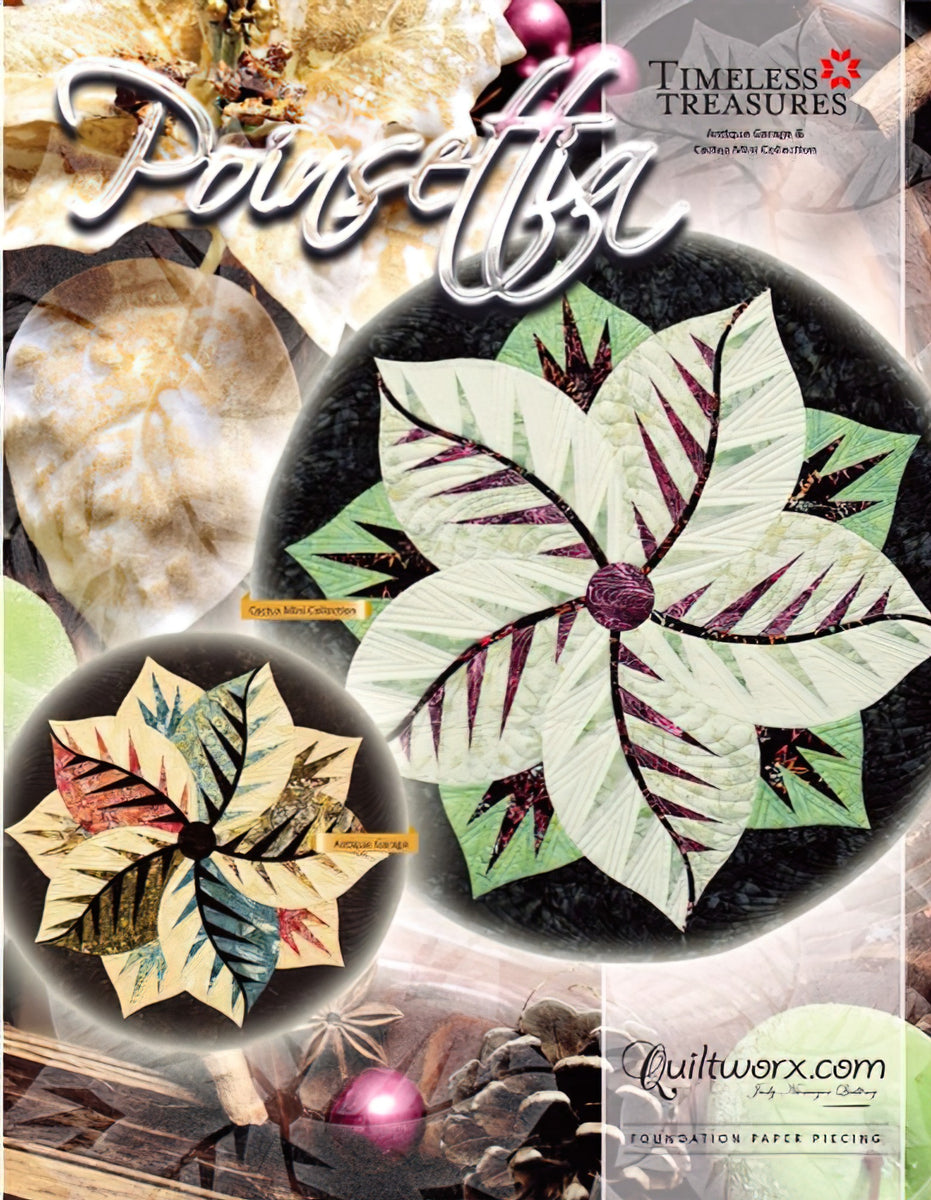 Clearance - Poinsettia Table Topper Quilt Pattern by Quiltworx