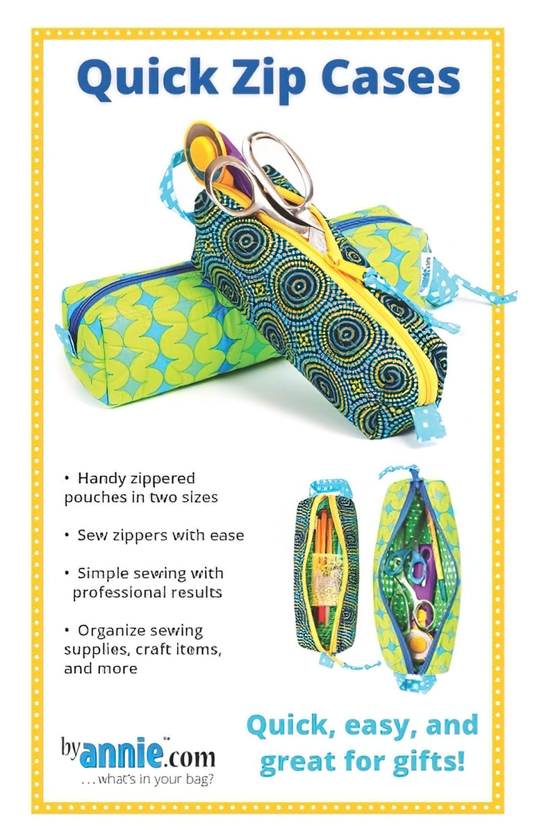Quick Zip Cases Pattern by Annie