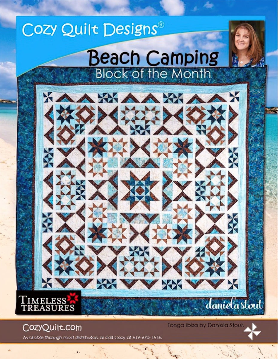 Beach Camping BOM Quilt Pattern by Cozy Quilt Designs