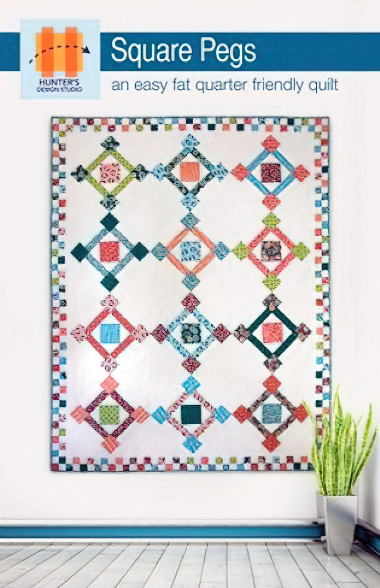 Square Pegs Quilt Pattern by Hunter's Design Studio