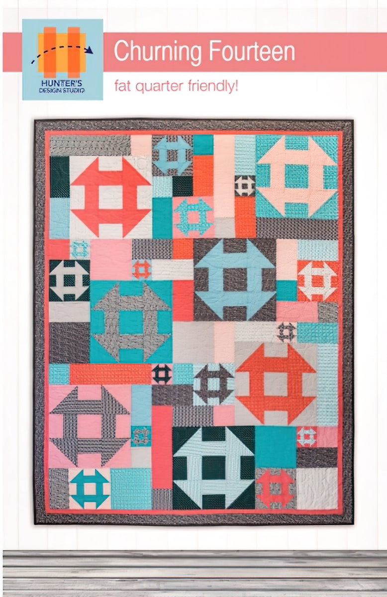 Churning Fourteen Quilt Pattern by Hunter's Design Studio