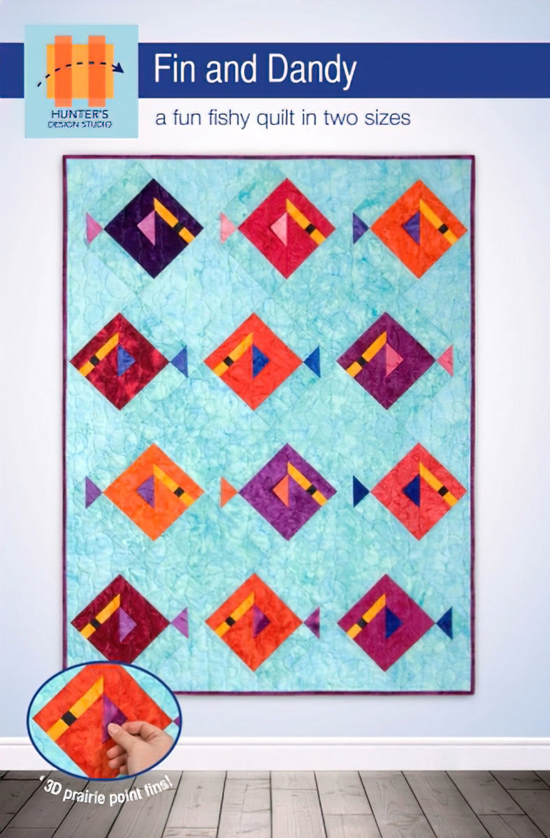 Fin and Dandy Quilt Pattern by Hunter's Design Studio