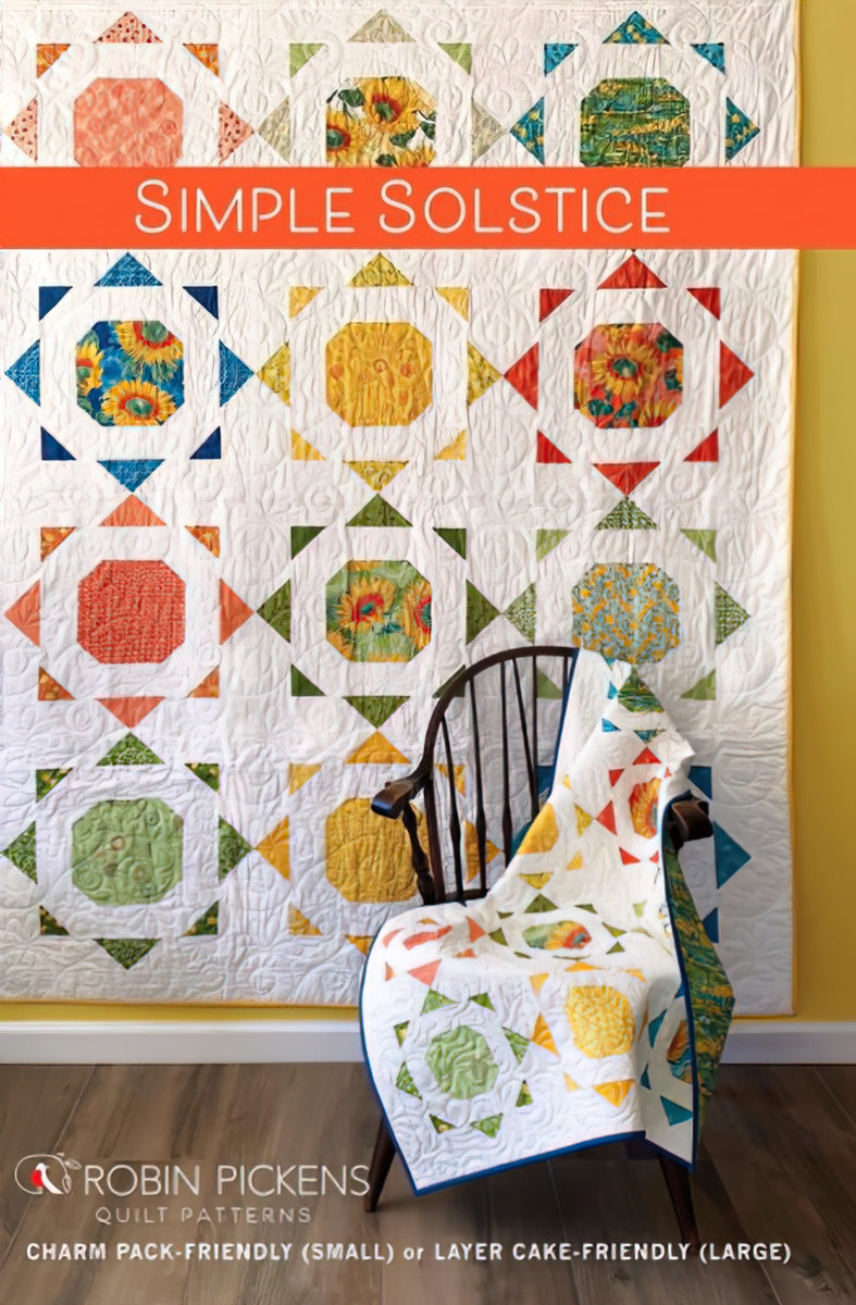 Simple Solstice Quilt Pattern by Robin Pickens